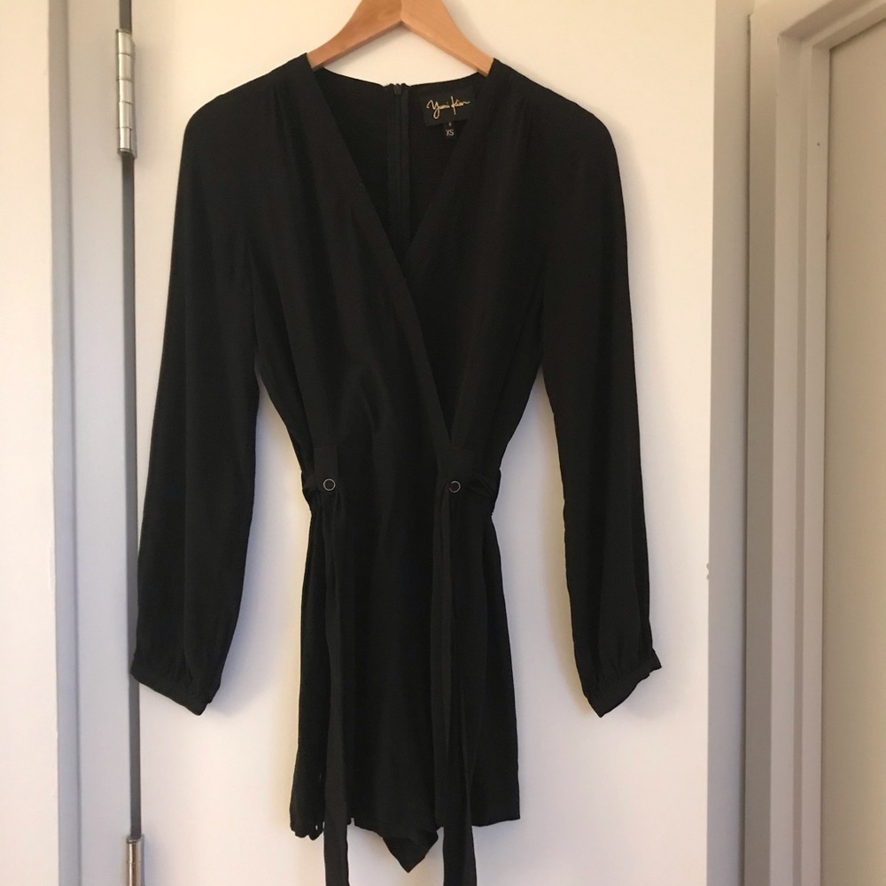 Yumi Kim Romper XS Black Silk